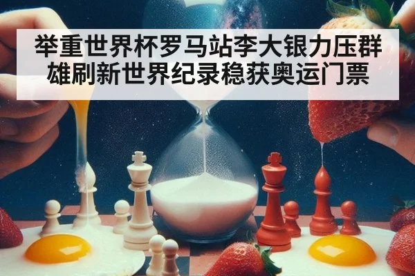 举重世界杯罗马站李大银力压群雄刷新世界纪录稳获奥运门票